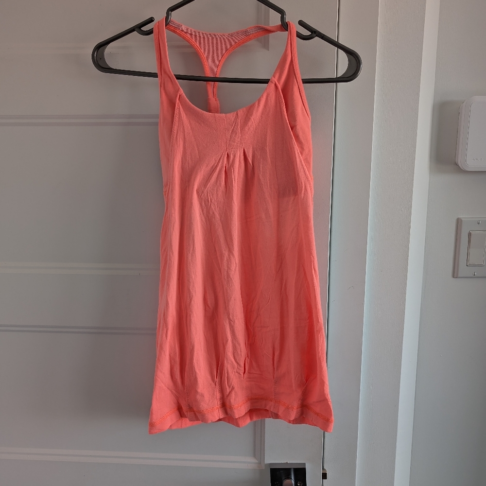 Lululemon/Coral Racerback Tank Top Sz 2
